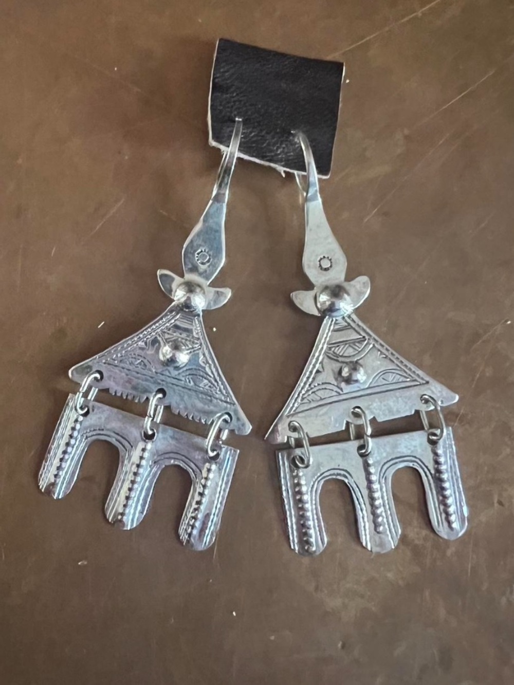 SAHEL MOROCCAN TUAREG STERLING SILVER EARRINGS